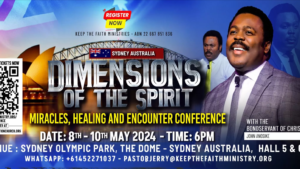 John Anosike Miracle Conference Coming to Sydney Australia 8 - 10 May 2024