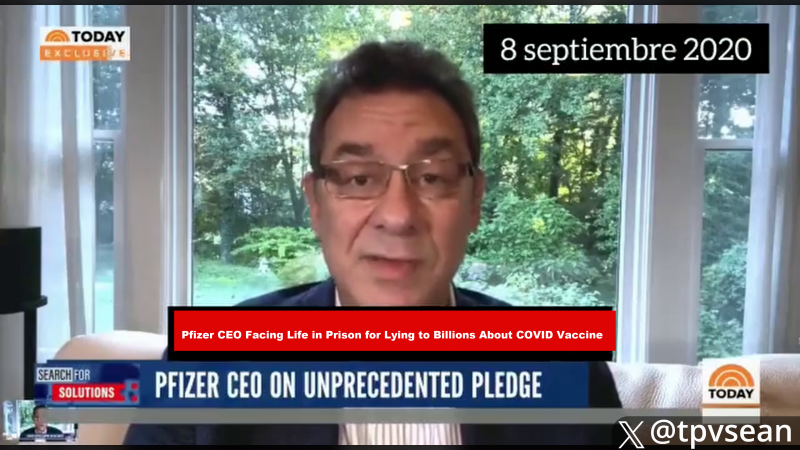 Pfizer CEO Facing Life in Prison for Lying to Billions About COVID Vaccine